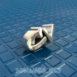 cv in Blue Bling style - 3D name wallpaper