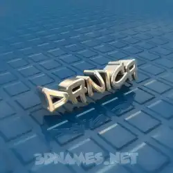 danica in Blue Bling style - 3D name wallpaper