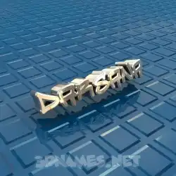 darsana in Blue Bling style - 3D name wallpaper