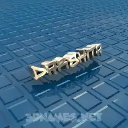 darshita in Blue Bling style - 3D name wallpaper