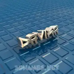 davika in Blue Bling style - 3D name wallpaper