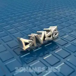divys in Blue Bling style - 3D name wallpaper