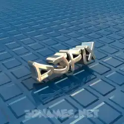 djfix in Blue Bling style - 3D name wallpaper