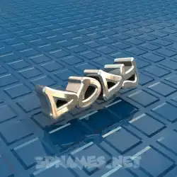 dody in Blue Bling style - 3D name wallpaper