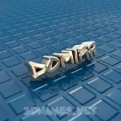 domira in Blue Bling style - 3D name wallpaper