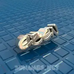 eben in Blue Bling style - 3D name wallpaper