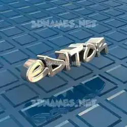 editor in Blue Bling style - 3D name wallpaper