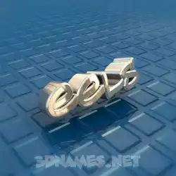 eels in Blue Bling style - 3D name wallpaper