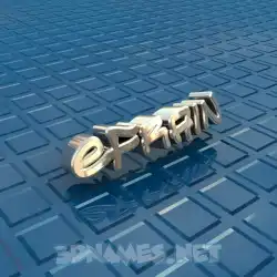 efrain in Blue Bling style - 3D name wallpaper