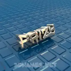 faizy in Blue Bling style - 3D name wallpaper