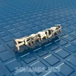 farrukh in Blue Bling style - 3D name wallpaper