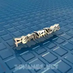 fernandes in Blue Bling style - 3D name wallpaper