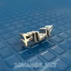 filip in Blue Bling style - 3D name wallpaper
