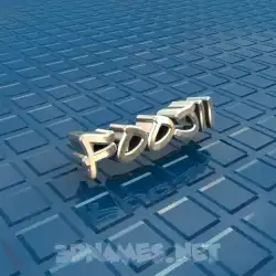 foojii in Blue Bling style - 3D name wallpaper