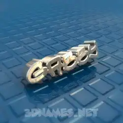 gabby in Blue Bling style - 3D name wallpaper