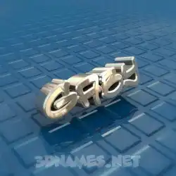 gaby in Blue Bling style - 3D name wallpaper