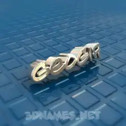 geogia in Blue Bling style - 3D name wallpaper