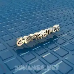 gerasimos in Blue Bling style - 3D name wallpaper