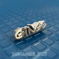 ginge in Blue Bling style - 3D name wallpaper