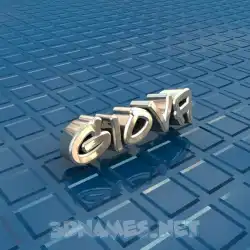 giova in Blue Bling style - 3D name wallpaper