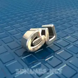 gu in Blue Bling style - 3D name wallpaper