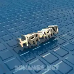 hamani in Blue Bling style - 3D name wallpaper
