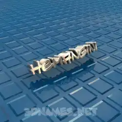 hemangini in Blue Bling style - 3D name wallpaper