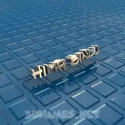 hima bindu in Blue Bling style - 3D name wallpaper