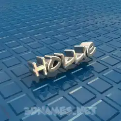 hollie in Blue Bling style - 3D name wallpaper