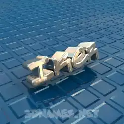iker in Blue Bling style - 3D name wallpaper