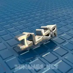 ilya in Blue Bling style - 3D name wallpaper