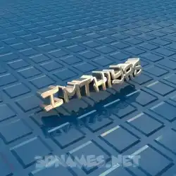imthiyas in Blue Bling style - 3D name wallpaper