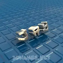 j a y in Blue Bling style - 3D name wallpaper