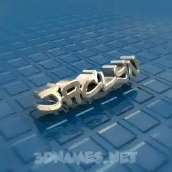 jaclyn in Blue Bling style - 3D name wallpaper