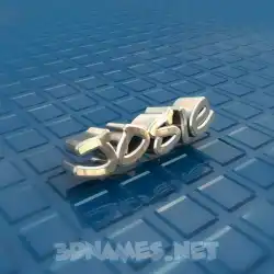 josie in Blue Bling style - 3D name wallpaper