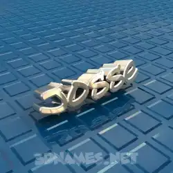 josse in Blue Bling style - 3D name wallpaper