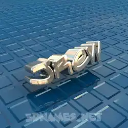 jrew in Blue Bling style - 3D name wallpaper