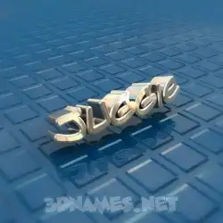 juggie in Blue Bling style - 3D name wallpaper