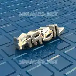 kabil in Blue Bling style - 3D name wallpaper