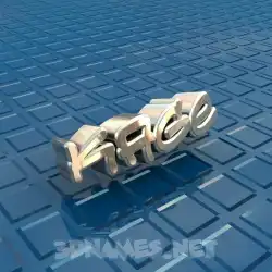 kage in Blue Bling style - 3D name wallpaper