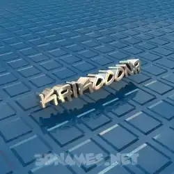 kaikooona in Blue Bling style - 3D name wallpaper