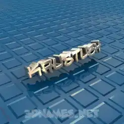 kaustubh in Blue Bling style - 3D name wallpaper