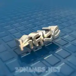 kaye in Blue Bling style - 3D name wallpaper