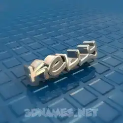 kelly in Blue Bling style - 3D name wallpaper