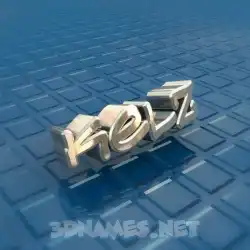 kelz in Blue Bling style - 3D name wallpaper