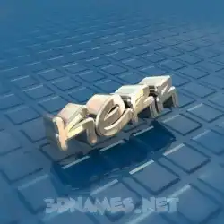 kerr in Blue Bling style - 3D name wallpaper