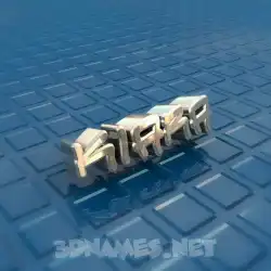 kiara in Blue Bling style - 3D name wallpaper