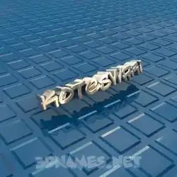 koteswari in Blue Bling style - 3D name wallpaper