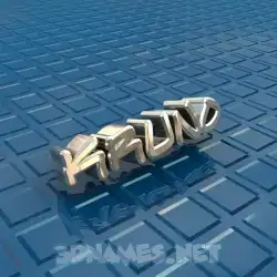 kruno in Blue Bling style - 3D name wallpaper