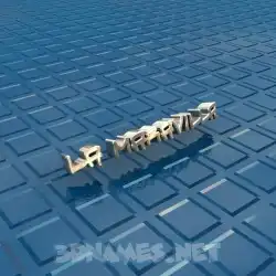 la maravilla in Blue Bling style - 3D name wallpaper